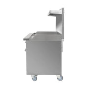 MoTak MR6-G24-C-S 36" 2 Burner Gas Range w/ Griddle - Standard Oven, Convertible