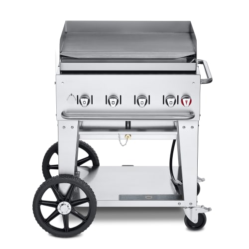 Crown Verity CV-MG-30LP 28" Mobile Gas Commercial Outdoor Griddle, Liquid Propane