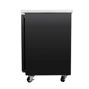MoTak MBB-2D-60-X 58-7/8" Bar Refrigerator - 2 Swinging Solid Doors, Black, 115v