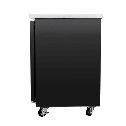 MoTak MBB-2D-60-X 58-7/8" Bar Refrigerator - 2 Swinging Solid Doors, Black, 115v