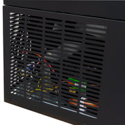 MoTak MBB-2D-60-G-X 58 7/8" Bar Refrigerator - 2 Swinging Glass Doors, Black, 115v