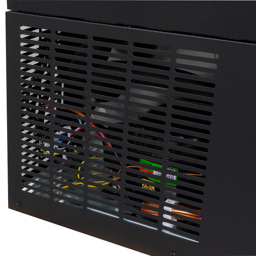 MoTak MBB-2D-60-G-X 58 7/8" Bar Refrigerator - 2 Swinging Glass Doors, Black, 115v