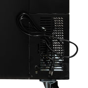 MoTak MBB-2D-60-G-X 58 7/8" Bar Refrigerator - 2 Swinging Glass Doors, Black, 115v