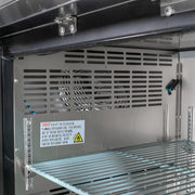 MoTak MBB-2D-70-G-X 69 1/8" Bar Refrigerator - 2 Swinging Glass Doors, Black, 115v