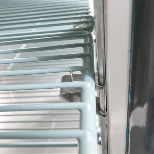 MoTak MBB-3D-90-X 90 3/8" Bar Refrigerator - 3 Swinging Solid Doors, Black, 115v