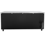 MoTak MBB-3D-90-G-X 90 3/8" Bar Refrigerator - 3 Swinging Glass Doors, Black, 115v