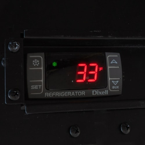 MoTak MBCBD-1-X 23 1/2" Kegerator Beer Dispenser w/ (1) Keg Capacity - (1) Column, Black, 115v
