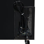 MoTak MBCBD-2-X 58 7/8" Kegerator Beer Dispenser w/ (2) Keg Capacity - (1) Column, Black, 115v