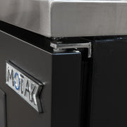 MoTak MBCBD-2-X 58 7/8" Kegerator Beer Dispenser w/ (2) Keg Capacity - (1) Column, Black, 115v