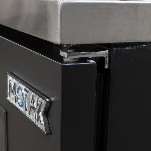 MoTak MBCBD-2-X 58 7/8" Kegerator Beer Dispenser w/ (2) Keg Capacity - (1) Column, Black, 115v