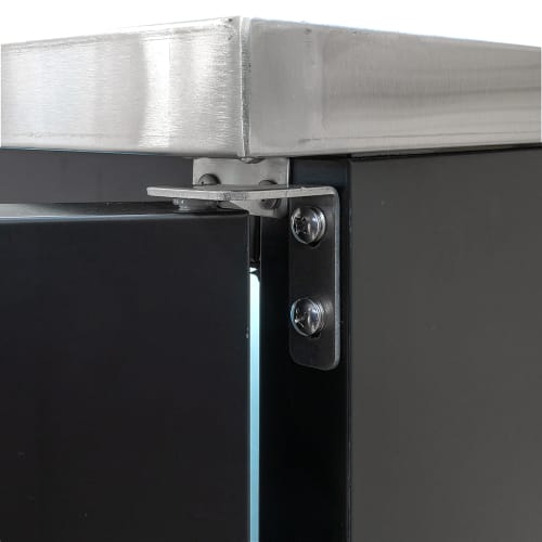MoTak MBCBD-4-X 90 3/8" Kegerator Beer Dispenser w/ (3) Keg Capacity - (2) Column, Black, 115v
