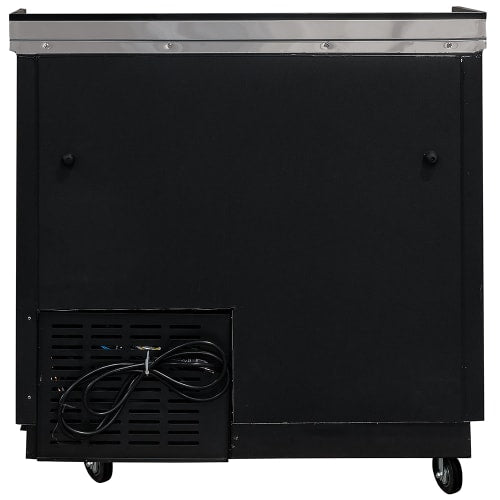 MoTak MBST-36-X 36" Forced Air Bottle Cooler - Holds (276) 12 oz Bottles, Lid Locks, 115v