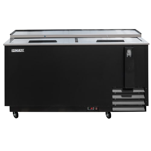 MoTak MBST-65-X 64 1/2" Forced Air Bottle Cooler - Holds (528) 12 oz Bottles, Lid Locks, 115v