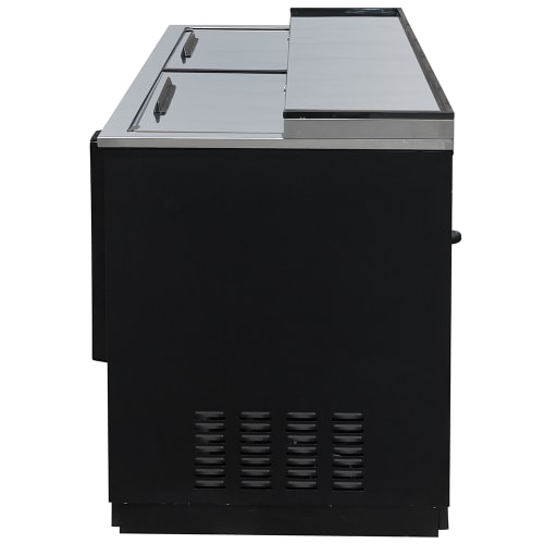 MoTak MBST-65-X 64 1/2" Forced Air Bottle Cooler - Holds (528) 12 oz Bottles, Lid Locks, 115v