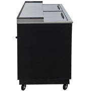 MoTak MBST-65-X 64 1/2" Forced Air Bottle Cooler - Holds (528) 12 oz Bottles, Lid Locks, 115v