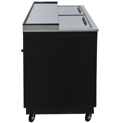 MoTak MBST-65-X 64 1/2" Forced Air Bottle Cooler - Holds (528) 12 oz Bottles, Lid Locks, 115v