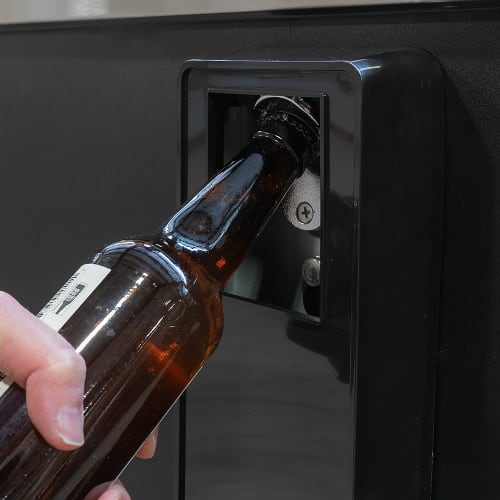 MoTak MBST-65-X 64 1/2" Forced Air Bottle Cooler - Holds (528) 12 oz Bottles, Lid Locks, 115v