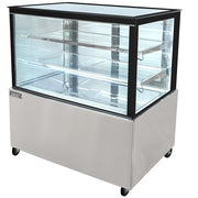 MoTak MCD47-2X 47 1/4" Full Service Bakery Case w/ Straight Glass - (3) Levels, 115v