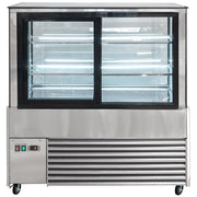 MoTak MCD47-2X 47 1/4" Full Service Bakery Case w/ Straight Glass - (3) Levels, 115v