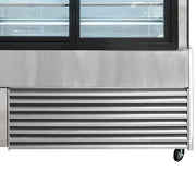 MoTak MCD47-2X 47 1/4" Full Service Bakery Case w/ Straight Glass - (3) Levels, 115v