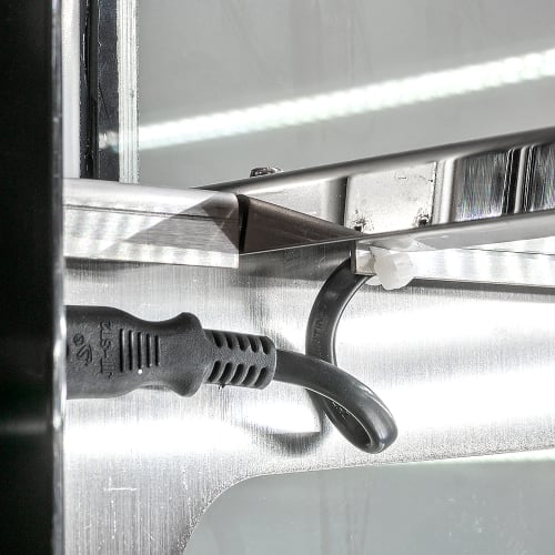 MoTak MCD47-2X 47 1/4" Full Service Bakery Case w/ Straight Glass - (3) Levels, 115v