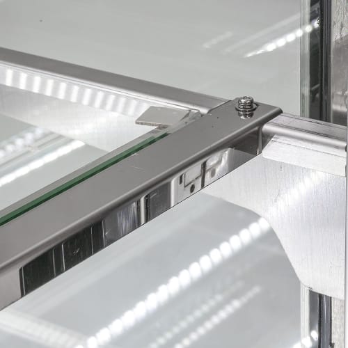 MoTak MCD47-2X 47 1/4" Full Service Bakery Case w/ Straight Glass - (3) Levels, 115v