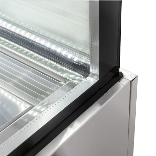 MoTak MCD47-2X 47 1/4" Full Service Bakery Case w/ Straight Glass - (3) Levels, 115v