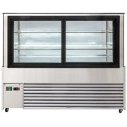 MoTak MCD59-2X 58 1/8" Full Service Bakery Case w/ Straight Glass - (3) Levels, 115v