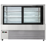 MoTak MCD59-2X 58 1/8" Full Service Bakery Case w/ Straight Glass - (3) Levels, 115v