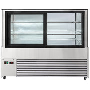 MoTak MCD59-2X 58 1/8" Full Service Bakery Case w/ Straight Glass - (3) Levels, 115v