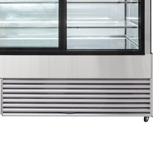 MoTak MCD59-2X 58 1/8" Full Service Bakery Case w/ Straight Glass - (3) Levels, 115v