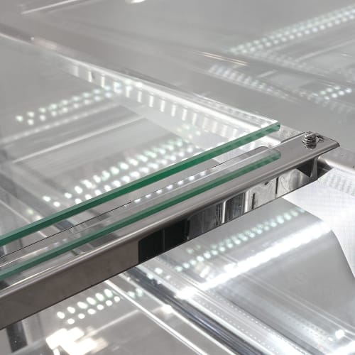 MoTak MCD59-2X 58 1/8" Full Service Bakery Case w/ Straight Glass - (3) Levels, 115v