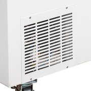 MoTak MDC18-X 47" Mobile Ice Cream Dipping Cabinet w/ 12 Tub Capacity - White, 115v