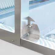 MoTak MDC18-X 47" Mobile Ice Cream Dipping Cabinet w/ 12 Tub Capacity - White, 115v