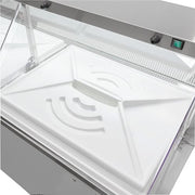 MoTak MDC26-X 67 3/4" Mobile Ice Cream Dipping Cabinet w/ 20 Tub Capacity - White, 115v