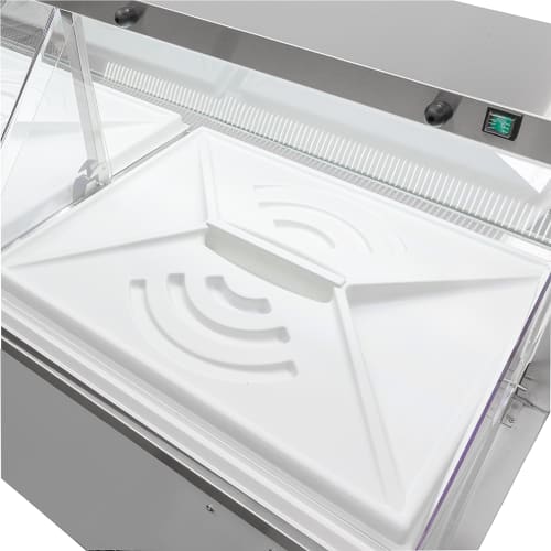 MoTak MDC26-X 67 3/4" Mobile Ice Cream Dipping Cabinet w/ 20 Tub Capacity - White, 115v