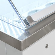 MoTak MDC26-X 67 3/4" Mobile Ice Cream Dipping Cabinet w/ 20 Tub Capacity - White, 115v