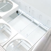 MoTak MDC26-X 67 3/4" Mobile Ice Cream Dipping Cabinet w/ 20 Tub Capacity - White, 115v