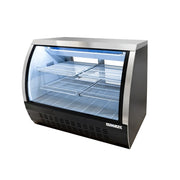 MoTak MDC36-X 36 1/4" Full Service Deli Case w/ Curved Glass - (3) Levels, 115v