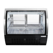 MoTak MDC36-X 36 1/4" Full Service Deli Case w/ Curved Glass - (3) Levels, 115v