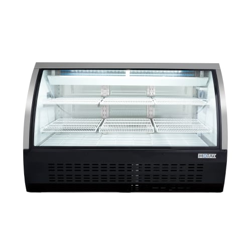 MoTak MDC64-X 64 1/4" Full Service Deli Case w/ Curved Glass - (3) Levels, 115v