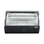 MoTak MDC64-X 64 1/4" Full Service Deli Case w/ Curved Glass - (3) Levels, 115v