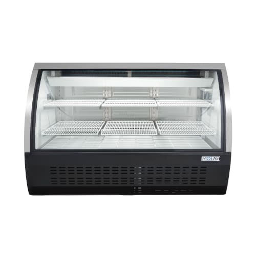 MoTak MDC64-X 64 1/4" Full Service Deli Case w/ Curved Glass - (3) Levels, 115v