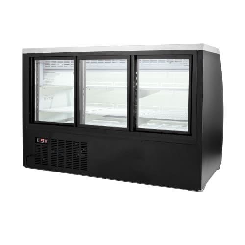 MoTak MDC64-X 64 1/4" Full Service Deli Case w/ Curved Glass - (3) Levels, 115v