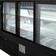 MoTak MDC64-X 64 1/4" Full Service Deli Case w/ Curved Glass - (3) Levels, 115v