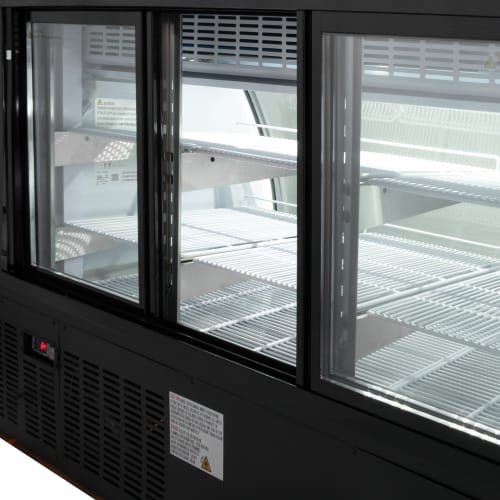 MoTak MDC64-X 64 1/4" Full Service Deli Case w/ Curved Glass - (3) Levels, 115v