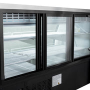 MoTak MDC64-X 64 1/4" Full Service Deli Case w/ Curved Glass - (3) Levels, 115v