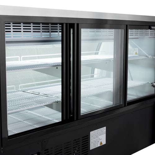 MoTak MDC64-X 64 1/4" Full Service Deli Case w/ Curved Glass - (3) Levels, 115v