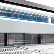 MoTak MDC64-X 64 1/4" Full Service Deli Case w/ Curved Glass - (3) Levels, 115v