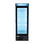 MoTak MGD-1DF-16-HC 25" One Section Display Freezer w/ Swing Doors - Bottom Mount Compressor, Black, 115v
